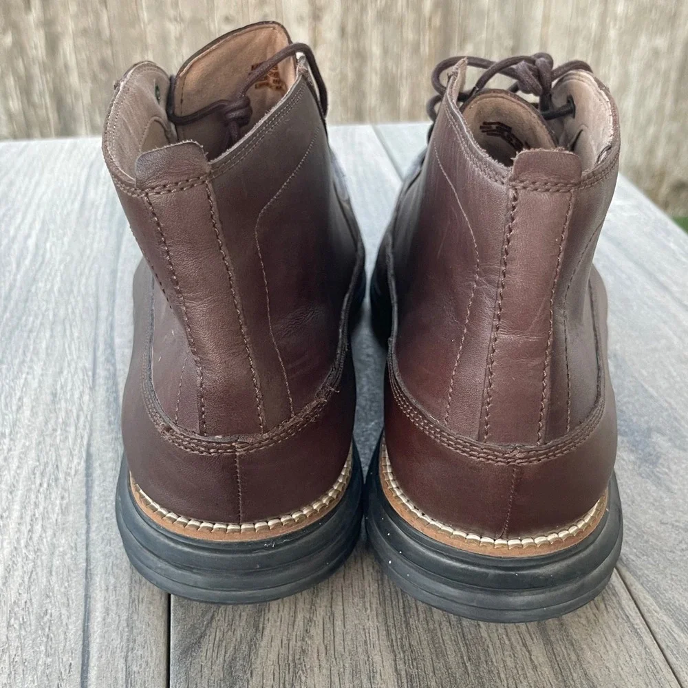 Cole Haan Original Grand Chukka Boots Mens 13 Brown Leather Moc Toe C26175 Lace